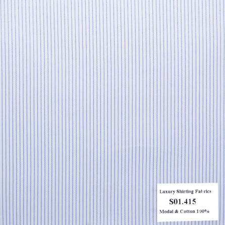 S01.415 -Sơmi Cotton & Modal - Tím Sọc